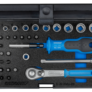 GEDORE Socket Set 1/4 Inch D 20